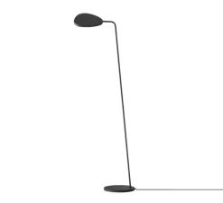 Lampadaire, Leaf , noir, LED, 3000K, 370lm, L22cm, H119cm - Muuto