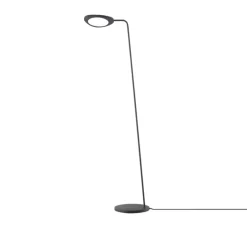 Lampadaire, Leaf , noir, LED, 3000K, 370lm, L22cm, H119cm - Muuto