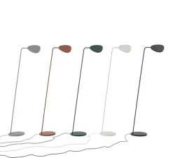 Lampadaire, Leaf , noir, LED, 3000K, 370lm, L22cm, H119cm - Muuto