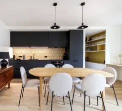 Lampadaire, Leaf , noir, LED, 3000K, 370lm, L22cm, H119cm - Muuto