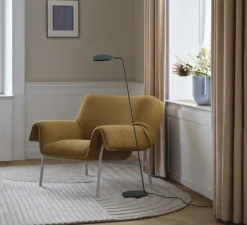 Lampadaire, Leaf , vert foncé, LED, 3000K, 370lm, L22cm, H119cm - Muuto