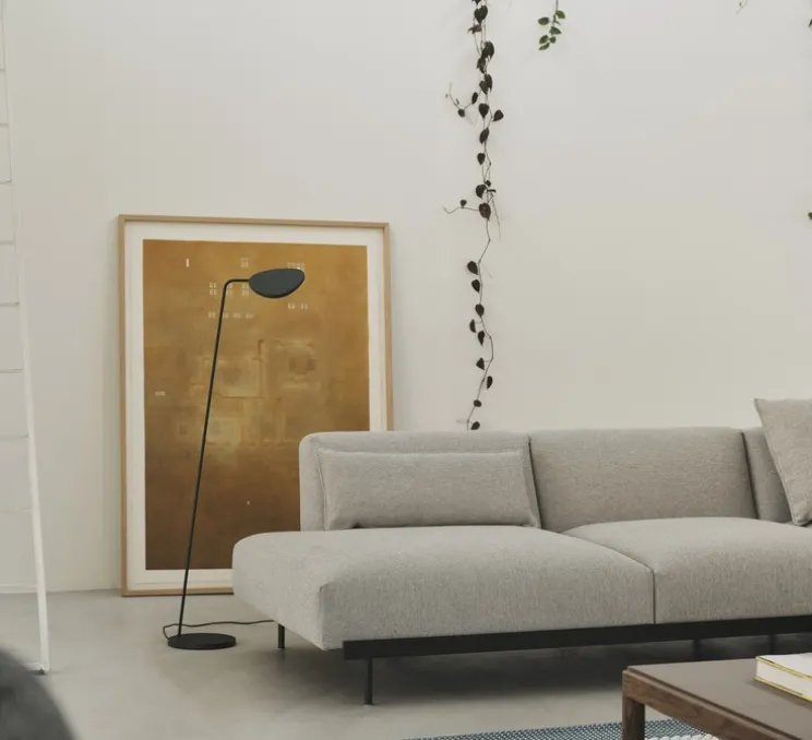 Lampadaire, Leaf , vert foncé, LED, 3000K, 370lm, L22cm, H119cm - Muuto