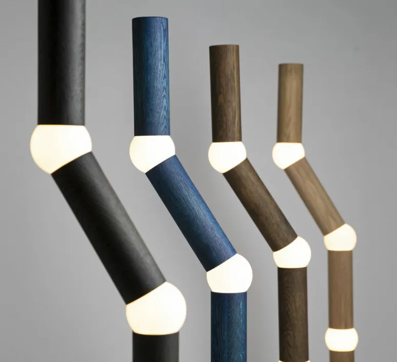 Lampadaire*Oblure Lampadaire, Lightbone, , LED, 2700K, 200 lm, Ø31,8cm, H124,3cm - bleu