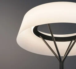 Lampadaire, Lily 5725, noir, LED, dim, 2700K, 2170 lm, Ø49cm, H155cm - Vibia
