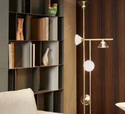 Lampadaire*Tooy Lampadaire, Linfa 565.65, , IP40, LED, dim, 2700K, 1750 lm, Ø46cm, H176cm - or chaud