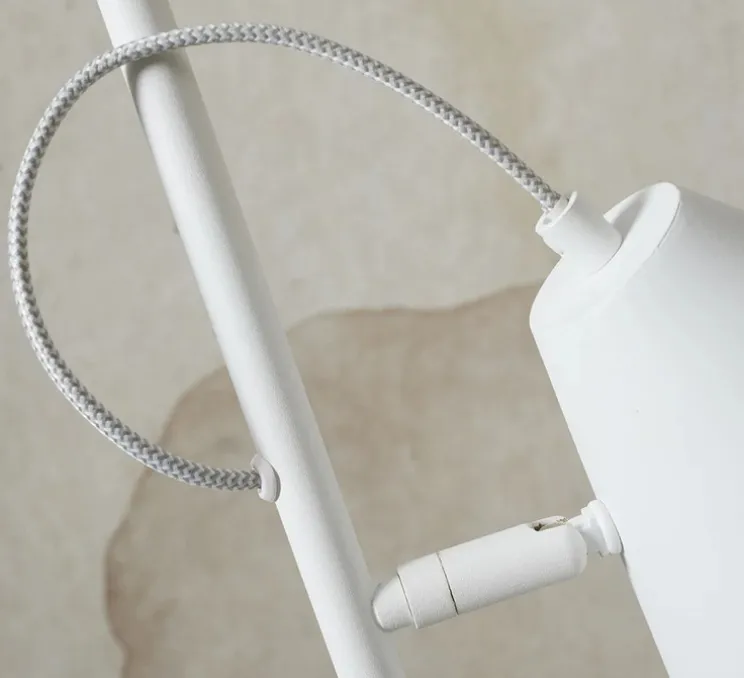 Lampadaire, Lisbon, blanc, Ø25cm, H152cm - Good&Mojo