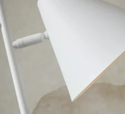 Lampadaire, Lisbon, blanc, Ø25cm, H152cm - Good&Mojo