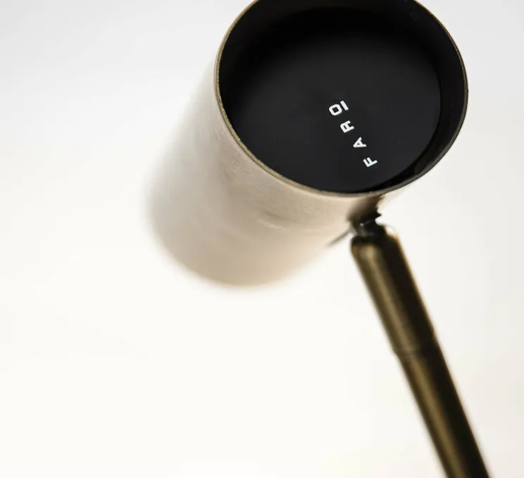 Lampadaire, liseuse, LINK, bronze, L20cm, H110cm - Faro