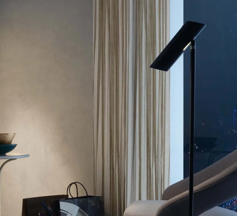 Lampadaire*Faro Lampadaire, liseuse, Link, , LED, Ø20cm, H110cm - noir