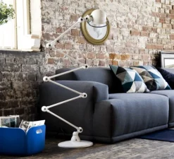 Lampadaire, Loft D9406, 6 bras, blanc, L240cm, H240cm - Jieldé