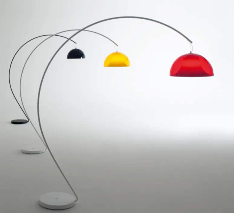 Lampadaire*Pedrali Lampadaire, L002T/BA, , Ø52cm, H235cm - rouge, blanc