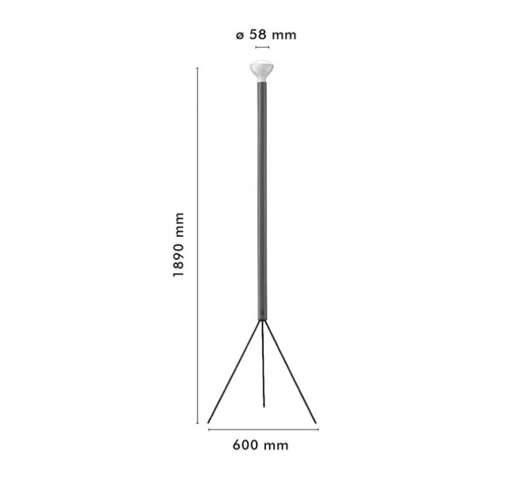 Lampadaire, Luminator, bleu, Ø60cm, H189cm - Flos