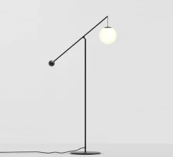 Lampadaire*Luceplan Lampadaire, Malamata, , dim, orientable 360°, Ø96cm, H150cm - noir