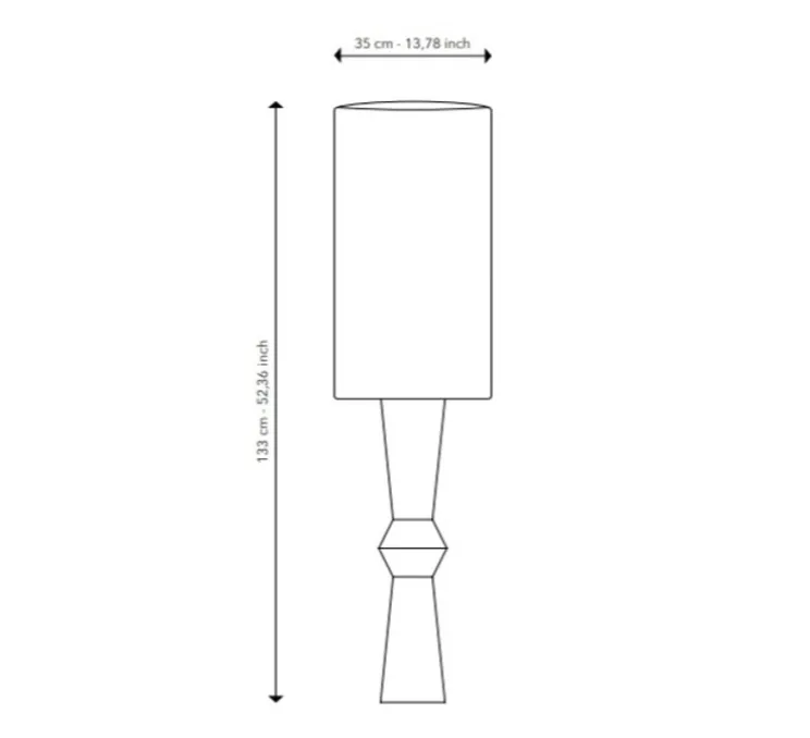 Lampadaire, Marie-Ann, terracotta, Ø35cm, H133cm - Serax