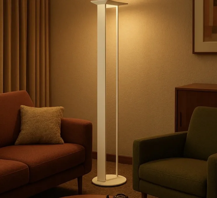 Lampadaire, MCP, blanc mat, LED, dim, 3000k, 3120 lm, L35cm, H183cm - Lumen Center Italia