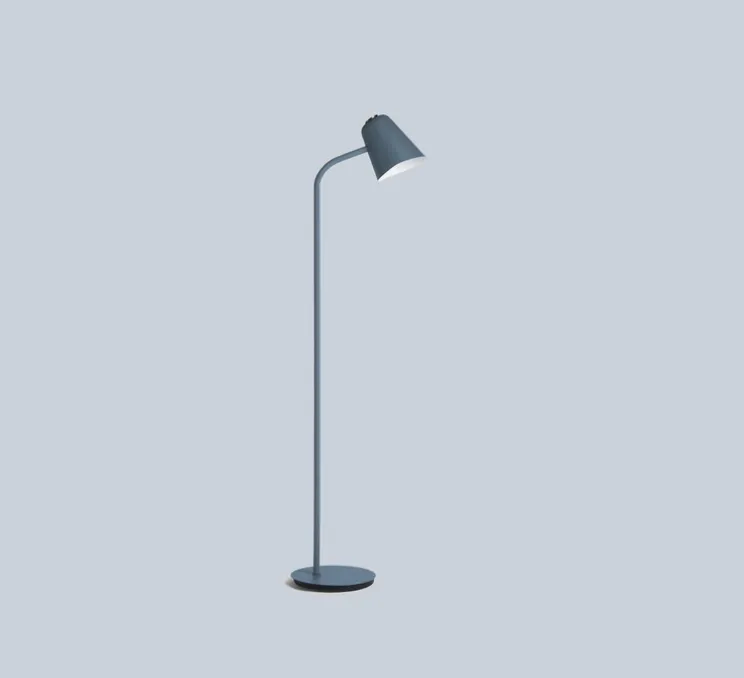 Lampadaire, Me, bleu pétrol, LED, dim, 3000k, 1200lm, L25cm, H135cm - Northern