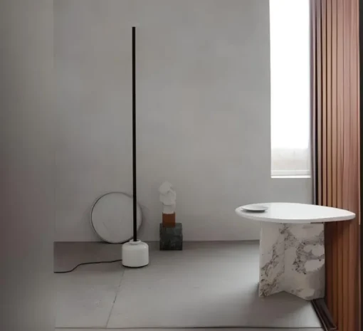 Lampadaire*Astep Lampadaire, Model 1095-3, , LED, 2700K, 1650 lm, Ø20cm, H200cm - gris ardoise
