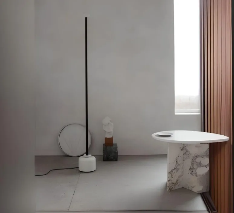 Lampadaire*Astep Lampadaire, Model 1095-3, , LED, 2700K, 1650 lm, Ø20cm, H200cm - gris ardoise