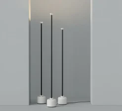 Lampadaire*Astep Lampadaire, Model 1095-3, , LED, 2700K, 1650 lm, Ø20cm, H200cm - gris ardoise