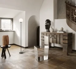 Lampadaire, Model 1081, noir, Ø20cm, H182cm - Astep