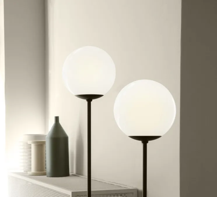 Lampadaire, Model 1081, noir, Ø20cm, H168cm - Astep