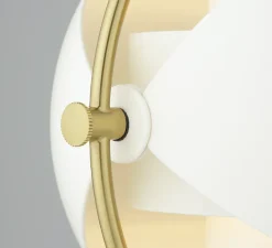 Lampadaire*Gubi Lampadaire, Multi-Lite, , Ø38,9cm, H148cm - laiton et blanc semi matt