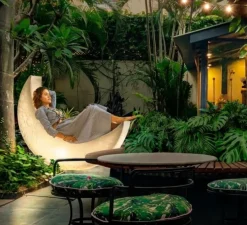 Lampadaire, My Moon, blanc, IP44, L44cm, H122cm - Seletti