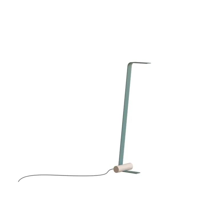 Lampadaire*Tooy Lampadaire, Nastro 563.61, , IP40, LED, dim, 2700K, 1100 lm, L30cm, H145cm - vert-de-gris, beige