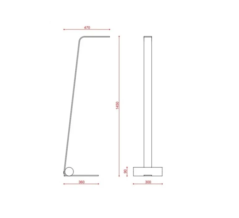 Lampadaire*Tooy Lampadaire, Nastro 563.61, , IP40, LED, dim, 2700K, 1100 lm, L30cm, H145cm - vert-de-gris, beige