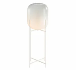 Lampadaire, Oda Big, blanc moonlight, ø45cm, H140cm - Pulpo