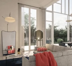 Lampadaire*Pulpo Lampadaire, Oda Big, , H140cm - verre fumé, gris