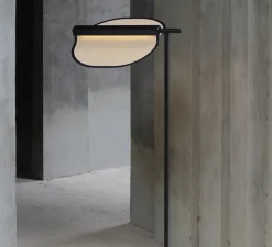 Lampadaire*LZF Lampadaire, Omma, , LED, dim, 3000K, 560 lm, L35cm, H114cm - blanc naturel, structure noire