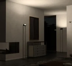 Lampadaire*Lumina Lampadaire, Opus, , L30cm, H187cm - Black Soft Touch