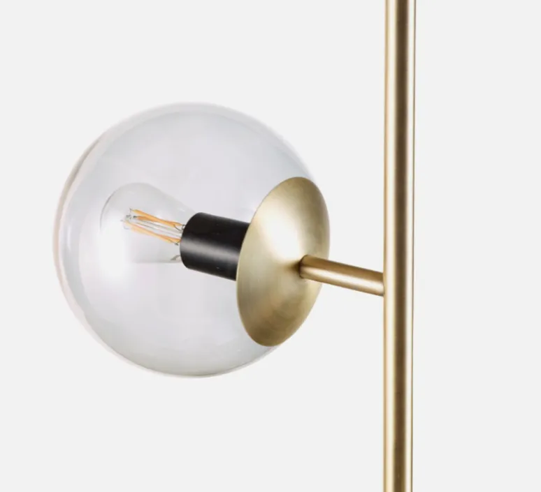 Lampadaire*Bolia Lampadaire, Orb, , Ø36cm, H161,5cm - Laiton, transparent