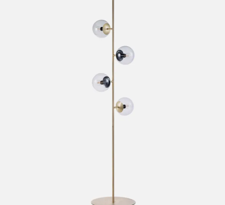 Lampadaire*Bolia Lampadaire, Orb, , Ø36cm, H161,5cm - Laiton, transparent