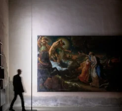 Lampadaire*Davide Groppi Lampadaire, Origine 490, , LED, 2700K, 3760lm, Ø37cm, H470cm - noir mat