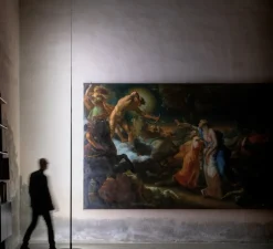 Lampadaire, Origine 390, noir mat, LED, 3000K, 3063lm, Ø37cm, H370cm - Davide Groppi