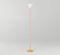 Lampadaire, Outlines, orange, rose, blanc, L19,9cm, H159cm - Atelier Areti