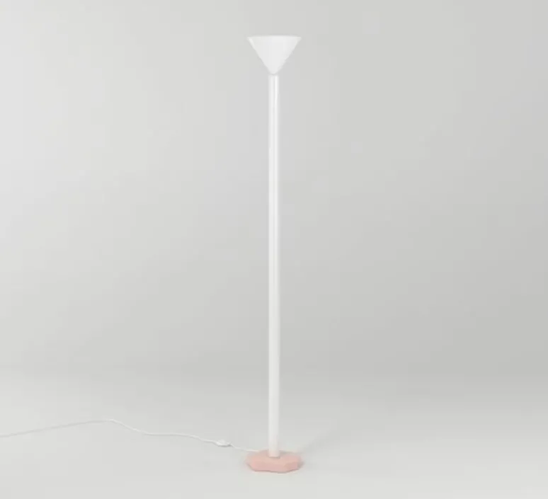 Lampadaire*Atelier Areti Lampadaire, Outlines, , L19,9cm, H159cm - rose, blanc