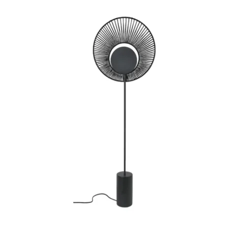 Lampadaire*Forestier Lampadaire, Oyster, , Ø40cm, H154cm - noir