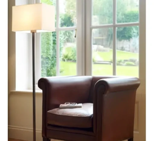 Lampadaire, Park Lane Rectangle 400, bronze, blanc, L28cm, H130,7cm - Astro