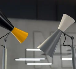 Lampadaire*Nemo Lighting Lampadaire, Parliament, , Ø26cm, H180cm - gris, blanc