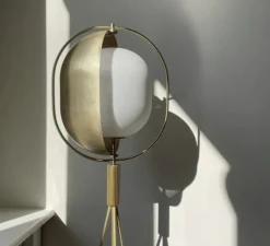 Lampadaire*101 Copenhagen Lampadaire, Pearl, , Ø35cm, H140cm - laiton