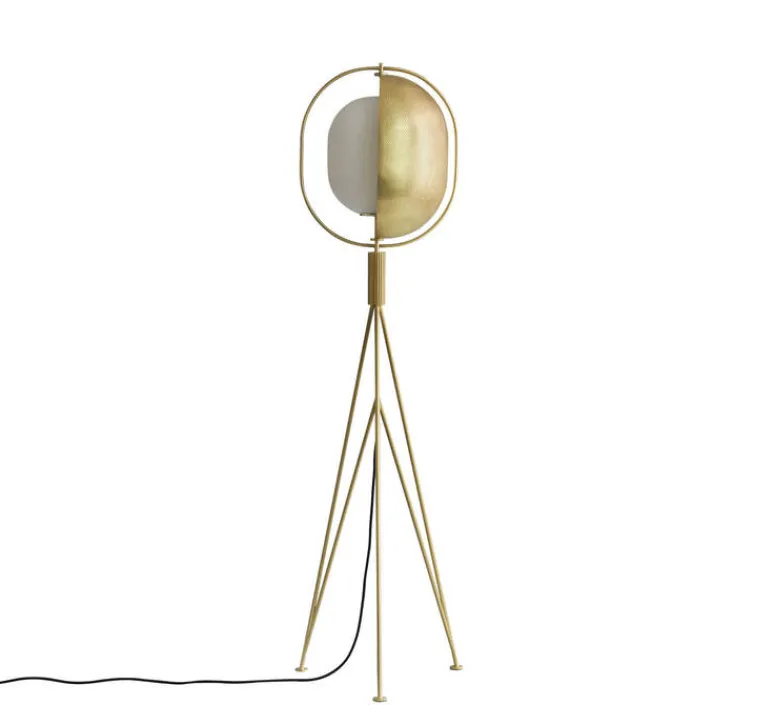 Lampadaire*101 Copenhagen Lampadaire, Pearl, , Ø35cm, H140cm - laiton