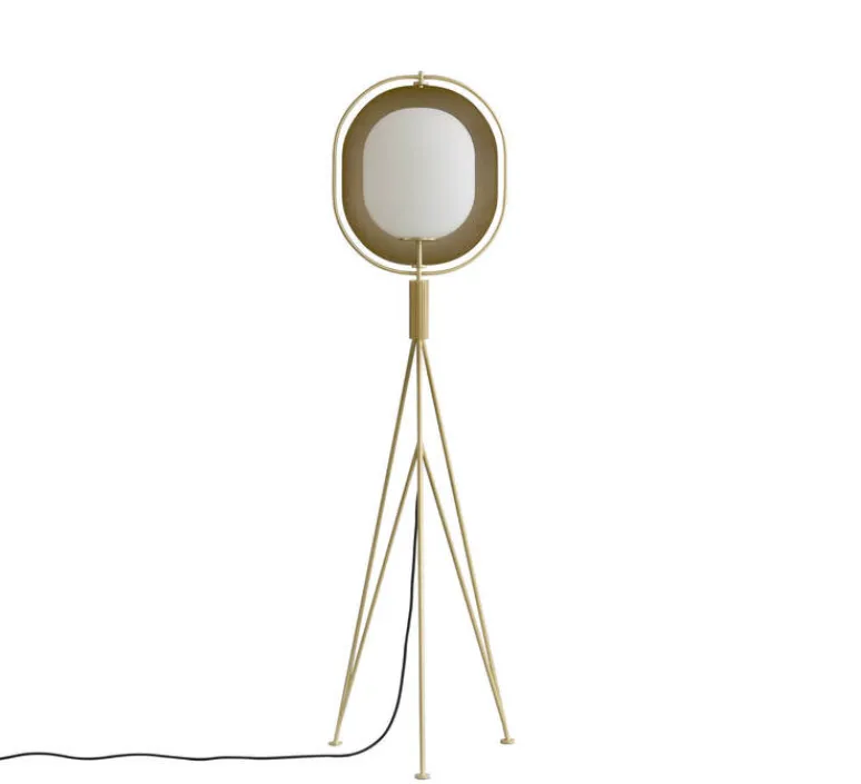 Lampadaire*101 Copenhagen Lampadaire, Pearl, , Ø35cm, H140cm - laiton