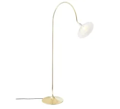 Lampadaire*Nuura Lampadaire, Petalii, , L105cm, H170cm - blanc, laiton poli
