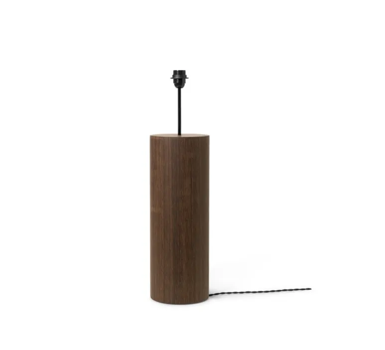 Lampadaire*Ferm Living Lampadaire, Post Solid , chêne fumé, abat-jour curry, Ø42cm, H110cm - chêne fumé, curry