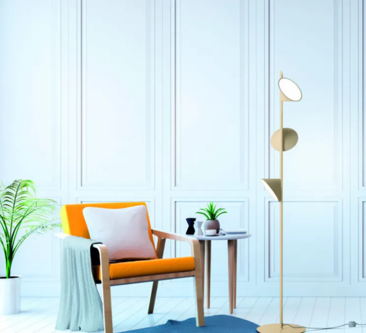 Lampadaire, PT Orchid, sable, LED, Ø35cm, H184cm - Axolight