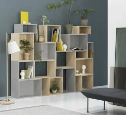 Lampadaire*Muuto Lampadaire, Pull, , H150cm, Ø31,5cm - blanc, chêne