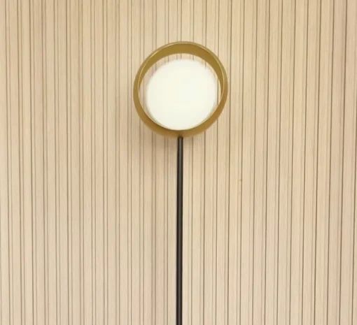 Lampadaire, Ring F, or mat, Ø27,5cm, H164cm - B.lux